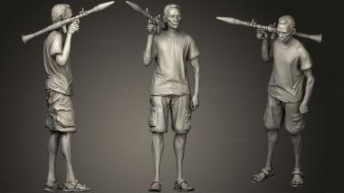 Military figurines Samali pirates.5 3d model